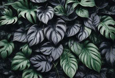 The primary subject of the image is a large group of green leaves, which are the main objects in the scene. The leaves are arranged in a dense, leafy pattern, creating a lush and vibrant visual style. The setting is a green background, which further emphasizes the natural and fresh appearance of the leaves. The overall atmosphere is one of growth, vitality, and abundance.