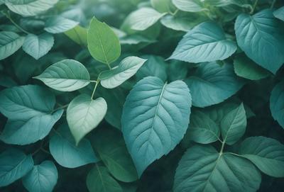 The primary subject of the image is a leaf, which is the main object, scene, or focus of the image. The leaf is surrounded by a lush green environment, which serves as the setting or background. The visual style of the image is a photo, capturing the leaf in its natural habitat. The dominant colors in the image are green, which creates a serene and natural atmosphere.