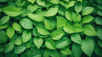 The primary subject of the image is a large, lush green plant with many leaves. The plant is growing in a field, which serves as the setting for the scene. The visual style of the image is a close-up of the plant, showcasing its vibrant green color and intricate leaf patterns. The overall atmosphere of the image is one of growth, vitality, and natural beauty.