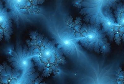 The primary subject of the image is a blue and white swirling pattern, which appears to be a digital art or illustration. The setting is a dark blue background, creating a contrasting effect with the swirling pattern. The visual style suggests that the image is a creative and artistic representation of a swirling design. The colors and mood of the image are predominantly dark blue and white, giving it a calm and serene atmosphere.