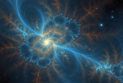 The primary subject of the image is a blue and yellow spiral pattern, which appears to be a digital art or illustration. The setting is a dark blue background, which contrasts with the vibrant colors of the spiral pattern. The visual style suggests that the image is a creative and artistic representation of the spiral pattern. The colors and mood of the image are energetic and dynamic, with the blue and yellow hues evoking a sense of movement and flow.