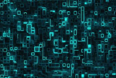 The primary subject of the image is a blue and green patterned background. The setting is a digital art or illustration, with a visually appealing and colorful design. The visual style is a combination of digital art and illustration, creating a unique and vibrant atmosphere. The dominant colors are blue and green, which contribute to the overall mood of the image.