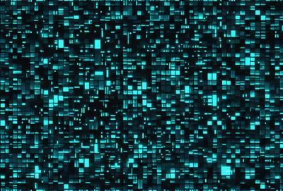 The primary subject of the image is a blue and green patterned background. The setting is a dark blue background with a green pattern, creating a visually striking contrast. The visual style is a digital art or illustration, as the colors and patterns are intricately designed. The overall atmosphere is vibrant and lively, with the blue and green colors evoking a sense of energy and movement.