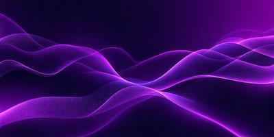 The primary subject of the image is a purple, swirling, and flowing pattern. The setting is a dark background, which contrasts with the purple swirls. The visual style is a digital art or illustration, creating a unique and eye-catching design. The colors and mood of the image are predominantly purple, giving it a calming and soothing atmosphere.