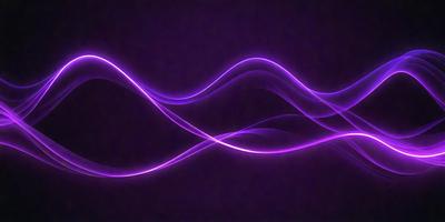 The primary subject of the image is a purple wave or light, which appears to be a digital art or illustration. The setting is a dark background, which contrasts with the purple wave. The visual style gives the impression of a futuristic or surreal scene. The dominant colors are purple and black, creating a moody and atmospheric mood.