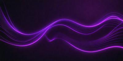 The primary subject of the image is a purple wave, which appears to be a digital art or illustration. The setting is a dark background, and the visual style gives the impression of a futuristic or electronic atmosphere. The dominant colors are purple and pink, creating a sense of depth and intrigue.