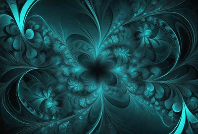 The primary subject of the image is a blue and green swirling pattern, which appears to be a digital art or illustration. The setting is a dark blue background, creating a contrasting and visually striking scene. The visual style is a combination of digital art and illustration, with a focus on the swirling pattern. The colors and mood of the image are predominantly blue and green, giving it a calming and serene atmosphere.
