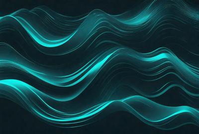 The primary subject of the image is a blue wave pattern, which is the main object, scene, or focus of the image. The setting or background is a dark blue surface, which adds to the overall atmosphere. The visual style of the image is digital art, as it is a digital representation of a wave pattern. The dominant colors in the image are blue and purple, creating a calming and serene mood.