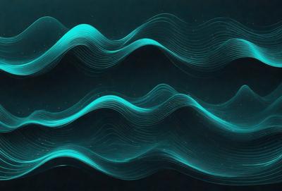 The primary subject of the image is a blue wave pattern, which is the main object, scene, or focus of the image. The setting or background is a dark blue surface, which adds to the overall atmosphere. The visual style of the image is digital art, as it is a digital representation of a wave pattern. The dominant colors in the image are blue and black, creating a calm and serene mood.