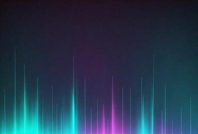 The primary subject of the image is a purple and pink light show, with a blue background. The visual style appears to be a digital art or illustration, creating a vibrant and colorful atmosphere. The colors and mood of the image are predominantly purple, pink, and blue, giving it a lively and energetic feel.