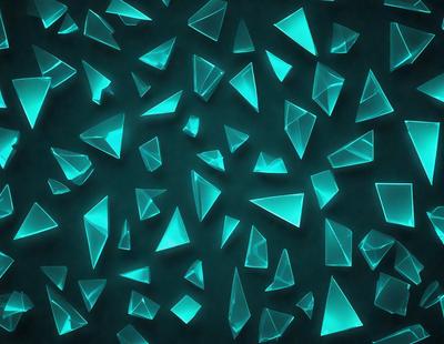 The primary subject of the image is a blue and green patterned wallpaper with a blue background. The setting is a room with a blue and green patterned wallpaper. The visual style is a digital art or illustration. The dominant colors are blue and green, creating a calm and soothing atmosphere.