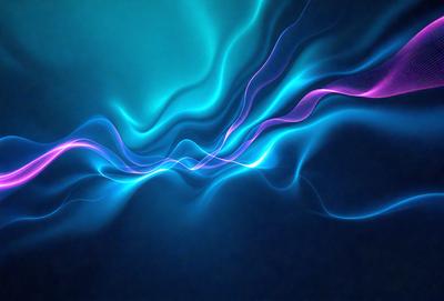 The primary subject of the image is a blue and purple swirl pattern. The setting is a dark blue background, which creates a contrasting effect with the swirl pattern. The visual style appears to be a digital art or illustration, as the swirl pattern is intricately detailed and the colors are vibrant. The dominant colors are blue and purple, giving the image a calming and soothing atmosphere.