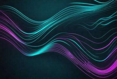 The primary subject of the image is a purple and blue neon light, which is the main focus of the image. The setting is a dark background, which contrasts with the bright colors of the neon light. The visual style of the image is digital art, as it appears to be a computer-generated or digitally edited image. The dominant colors of the image are purple and blue, creating a vibrant and lively atmosphere.