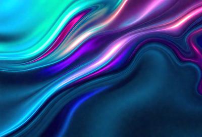 The primary subject of the image is a colorful, swirling pattern that appears to be a digital art or illustration. The setting is a blue background, which adds to the overall atmosphere of the image. The visual style is a mix of colors and patterns, creating a vibrant and dynamic scene.