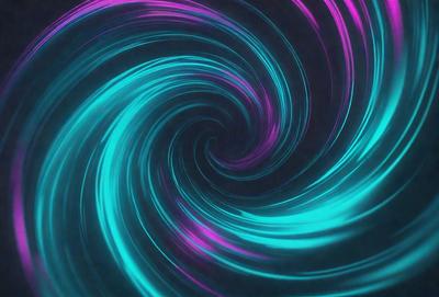The primary subject of the image is a spiral pattern, which is a blue and purple swirl. The setting is a dark background, which contrasts with the vibrant colors of the spiral pattern. The visual style appears to be a digital art or illustration, as the spiral pattern is intricately detailed and has a unique, artistic appearance. The dominant colors in the image are blue and purple, creating a sense of depth and visual interest.
