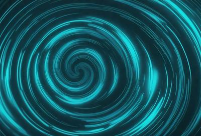 The primary subject of the image is a spiral pattern, which is the main object, scene, or focus of the image. The spiral pattern is set against a blue background, creating a visually striking and vibrant scene. The spiral pattern is depicted in a digital art style, giving it a modern and dynamic appearance. The overall atmosphere of the image is energetic and captivating, with the blue color palette adding a sense of calmness and tranquility.