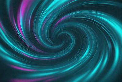 The primary subject of the image is a spiral pattern, which is a blue and purple swirl. The setting is a dark background, which contrasts with the spiral pattern. The visual style is a digital art or illustration, as the spiral pattern appears to be a digital creation. The colors and mood of the image are predominantly blue and purple, creating a sense of depth and intrigue.