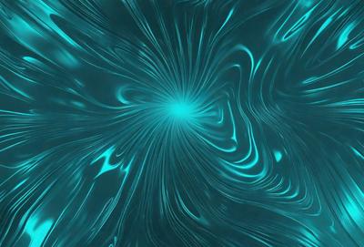 The primary subject of the image is a blue and green spiral pattern, which appears to be a digital art or illustration. The setting is a blue background, and the visual style is a combination of digital art and illustration. The dominant colors in the image are blue and green, creating a calming and serene atmosphere.