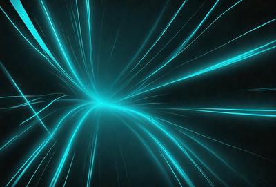 The primary subject of the image is a bright blue light, which appears to be a neon light or a light source in a dark room. The setting is a black background, which contrasts with the bright blue light. The visual style of the image is a close-up of the light source, emphasizing its vibrant color. The colors and mood of the image are predominantly blue, creating a sense of depth and intensity.