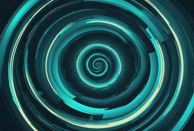The primary subject of the image is a spiral pattern, which is the main object, scene, or focus of the image. The spiral pattern is set against a blue background, creating a visually striking and vibrant scene. The spiral pattern is a digital art piece, showcasing the artist's skill in creating intricate and detailed designs. The overall atmosphere of the image is dynamic and engaging, with the spiral pattern serving as the central point of interest.
