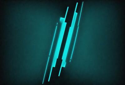 The primary subject of the image is a blue and green striped pattern. The setting is a dark blue background, which creates a contrasting effect with the bright colors of the striped pattern. The visual style appears to be a digital art or illustration, as the colors and patterns are well-defined and consistent throughout the image. The overall atmosphere is vibrant and energetic, with the blue and green colors evoking a sense of calmness and tranquility.