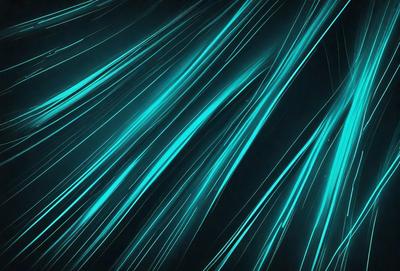 The primary subject of the image is a blue light streak or a blue light effect. The setting is a dark background, which contrasts with the blue light. The visual style appears to be a digital art or illustration, as the blue light effect is created through digital means. The colors and mood of the image are predominantly blue, creating a sense of depth and a futuristic or surreal atmosphere.