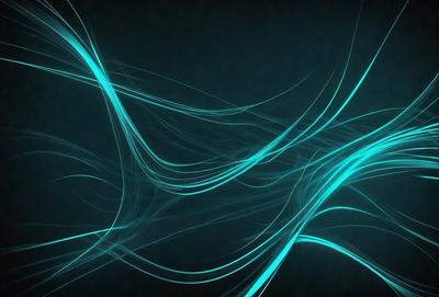 The primary subject of the image is a blue, flowing, and swirling pattern. The setting is a dark background, which contrasts with the vibrant blue color of the pattern. The visual style appears to be a digital art or illustration, as the pattern is intricate and detailed. The colors and mood of the image are predominantly blue, creating a sense of calmness and tranquility.