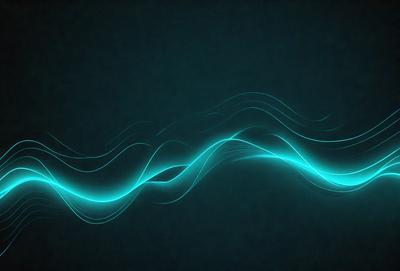The primary subject of the image is a blue wave or ripple pattern. The setting is a dark blue background, which creates a contrasting effect with the blue wave. The visual style appears to be a digital art or illustration, as the wave is depicted in a smooth and detailed manner. The dominant colors in the image are blue, creating a calm and serene atmosphere.