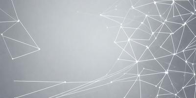 The primary subject of the image is a large network of interconnected lines, which are displayed on a gray background. The setting appears to be a white wall, and the visual style is a combination of digital art and illustration. The image has a clean and minimalist appearance, with the lines being the main focus of the composition. The overall atmosphere is calm and uncluttered, with the lines creating a sense of order and organization.
