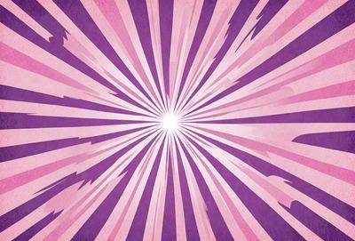 The primary subject of the image is a bright light, which appears to be a sun or a light source, shining through a purple and pink striped pattern. The setting is a colorful, abstract background that complements the vibrant colors of the light source. The visual style of the image is a combination of digital art and illustration, creating a unique and eye-catching design. The dominant colors in the image are purple and pink, which evoke a sense of warmth and energy.