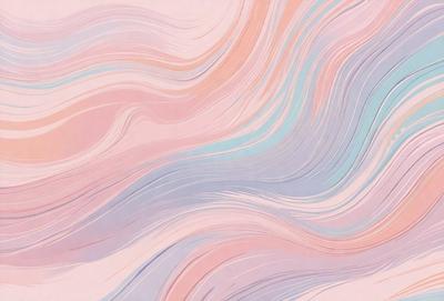 The primary subject of the image is a colorful, swirling pattern that resembles a wave or a flowing waterfall. The setting is a pink background, which adds a warm and vibrant tone to the scene. The visual style is a combination of digital art and illustration, creating a dynamic and eye-catching design. The dominant colors are pink, blue, and purple, which evoke a sense of tranquility and beauty.