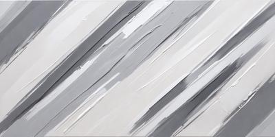 The primary subject of the image is a painting of a white and gray striped wall. The setting is a white wall, and the visual style appears to be a painting or drawing. The dominant colors are white and gray, creating a clean and minimalist atmosphere.