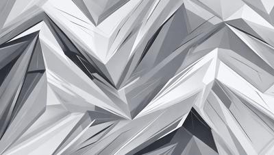 The primary subject of the image is a geometric pattern made up of triangles. The pattern is composed of various shapes and sizes of triangles, creating a visually interesting and complex design. The setting is a white background, which provides a clean and minimalist appearance to the pattern. The visual style of the image is a combination of digital art and illustration, as it showcases the intricate details of the geometric pattern. The colors and mood of the image are predominantly white, giving it a clean and modern feel.
