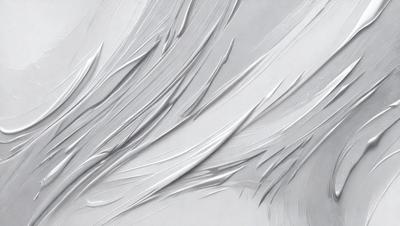 The primary subject of the image is a white, flowing, and curling substance, which appears to be a painting or drawing. The setting is a white background, which provides a clean and minimalistic environment for the artwork. The visual style is a combination of digital art and illustration, as the artwork is created using digital tools. The colors and mood of the image are predominantly white, giving it a clean and serene atmosphere.