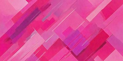 The primary subject of the image is a pink and purple painting, which features a pattern of squares and lines. The setting is a canvas, and the visual style is a painting. The dominant colors in the painting are pink and purple, creating a warm and vibrant atmosphere.