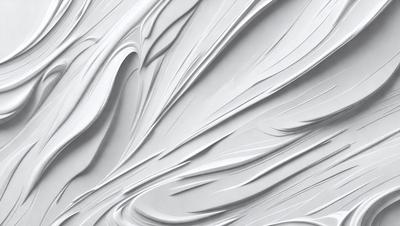 The primary subject of the image is a white, flowing substance that resembles a frothy, swirling liquid. The setting is a white background, which provides a clean and minimalistic environment for the subject. The visual style appears to be a digital art or illustration, as the flowing substance is depicted with a smooth and fluid appearance. The colors and mood of the image are predominantly white, giving it a clean and serene atmosphere.