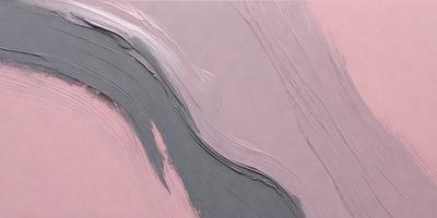 The primary subject of the image is a painting of a wave. The setting is a pink background, which adds a warm and vibrant atmosphere to the painting. The visual style is a combination of digital art and illustration, creating a unique and artistic representation of the wave. The colors and mood of the painting are predominantly pink, which gives it a soft and calming appearance.
