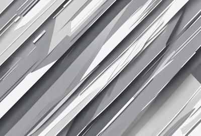The primary subject of the image is a large, abstract, and modern art piece featuring a series of interconnected, geometric shapes. The setting is a white background, which highlights the intricate patterns and textures of the artwork. The visual style is a combination of digital art and illustration, creating a unique and captivating piece. The dominant colors are white and gray, which contribute to the modern and minimalist aesthetic of the artwork. Overall, the image evokes a sense of sophistication and