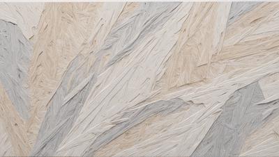 The image features a patterned surface with a mix of grays, browns, and beige tones. The primary subject is a close-up of the pattern, which appears to be a combination of wood and fabric. The setting is a wall, and the visual style is a blend of textures and patterns. The colors and mood of the image are warm and inviting, creating a cozy and comfortable atmosphere.