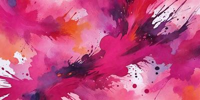 The primary subject of the image is a painting or drawing of a pink and purple color palette. The setting is a canvas or paper, and the visual style appears to be a mix of digital art and traditional painting. The colors and mood of the image are predominantly pink and purple, creating a warm and inviting atmosphere.