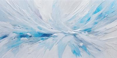 The primary subject of the image is a painting of a white bird with blue wings. The bird is the main focus of the painting, and it is depicted in a white and blue color scheme. The setting of the painting is a white background, which provides a clean and minimalist appearance. The visual style of the painting is a combination of digital art and illustration, creating a unique and artistic representation of the bird. The overall atmosphere of the painting is serene and calming, with the white bird and blue wings evoking a sense