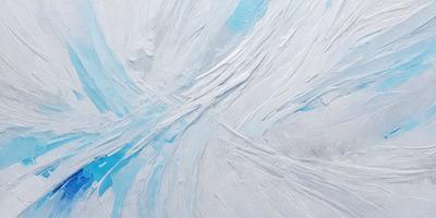 The primary subject of the image is a white, textured surface with a blue tint. The setting appears to be a painting or a digital artwork, as the visual style suggests a creative and artistic approach. The dominant colors are white and blue, creating a calm and serene atmosphere.