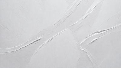 The primary subject of the image is a white wall with a pattern of white and gray lines. The setting is a room with a white background. The visual style is a combination of a photo and digital art, creating a unique and artistic representation of the wall. The colors and mood of the image are predominantly white and gray, giving it a clean and minimalist appearance.