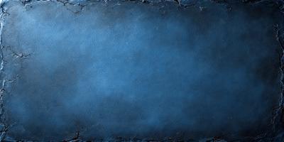 The primary subject of the image is a blue leather background. The setting is a dark room, and the visual style is a close-up of the leather background. The colors and mood of the image are dark and moody, with the blue leather serving as the main focal point.