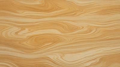 The primary subject of the image is a wooden surface with a unique and intricate pattern. The setting is a room with a wooden floor, and the visual style appears to be a combination of a photo and a digital art or illustration. The colors and mood of the image are warm and inviting, with the wooden surface being the main focus.