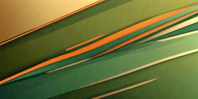 The primary subject of the image is a green and orange striped pattern. The setting is a green background, and the visual style appears to be a digital art or illustration. The dominant colors are green and orange, creating a vibrant and lively atmosphere.