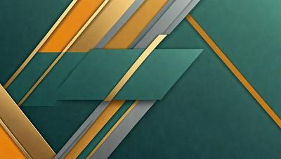 The primary subject of the image is a colorful geometric pattern, featuring a combination of gold, blue, and green colors. The setting is a dark blue background, which contrasts with the vibrant colors of the pattern. The visual style appears to be a digital art or illustration, as it is a well-defined and intricate design. The overall atmosphere of the image is lively and visually appealing, with the pattern serving as a focal point against the dark blue background.