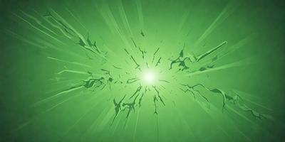 The primary subject of the image is a bright green light, which appears to be a light source or a light bulb. The light is surrounded by a green background, giving the scene a vibrant and lively atmosphere. The visual style of the image is a combination of digital art and illustration, as the light source is depicted in a stylized manner. The colors and mood of the image are predominantly green, with the bright light source adding a sense of energy and dynamism to the scene.