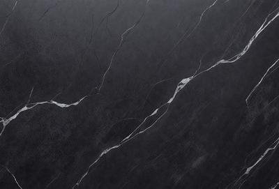 The primary subject of the image is a close-up of a marble surface, showcasing its texture and pattern. The setting is a black background, which emphasizes the marble's natural beauty. The visual style is a high-quality photo, capturing the intricate details of the marble. The colors and mood of the image are predominantly dark, with the marble serving as the focal point and the black background providing a dramatic contrast.