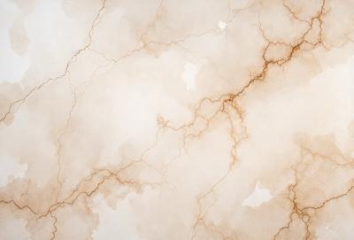 The primary subject of the image is a marbled wall with a brown and white color scheme. The setting is a room with a marbled wall as the main focus. The visual style is a combination of a photo and a drawing, creating a unique and artistic appearance. The colors and mood of the image are warm and inviting, with the brown and white marbled wall adding a sense of texture and depth to the space.